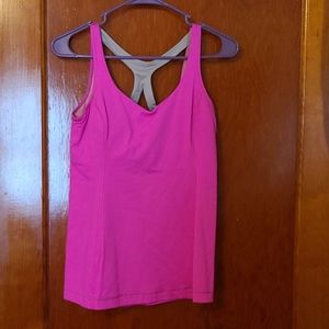 Lululemon size 6 fushia and Grey
